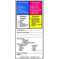 Palmero Healthcare  Hazardous Material Labels - 100/roll